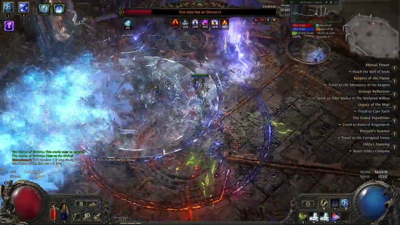 (0.5.5) Grim Pillars Spell Totem Oracle VS The Arbiter of Divinity