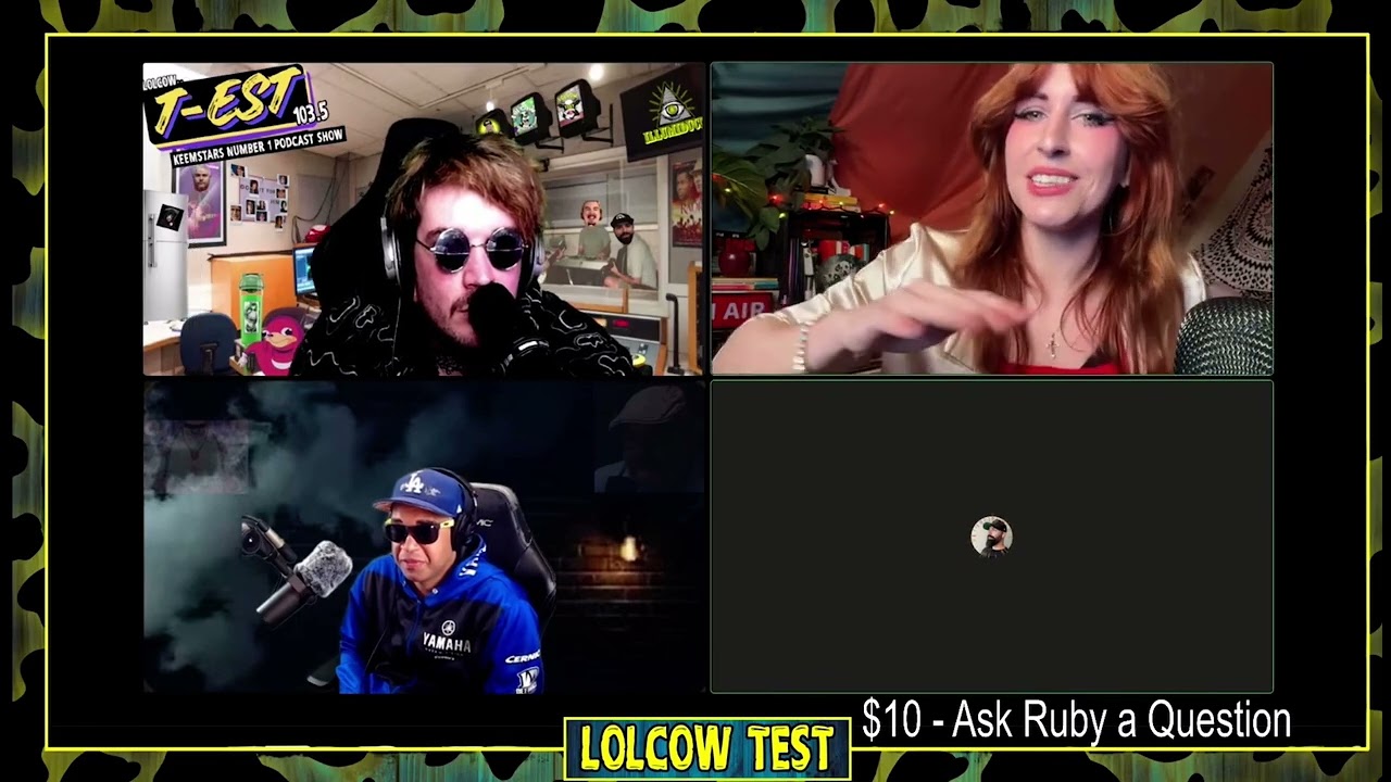 Ruby Spacek KICKED OFF LolcowTest by Keemstar 😳😳😳