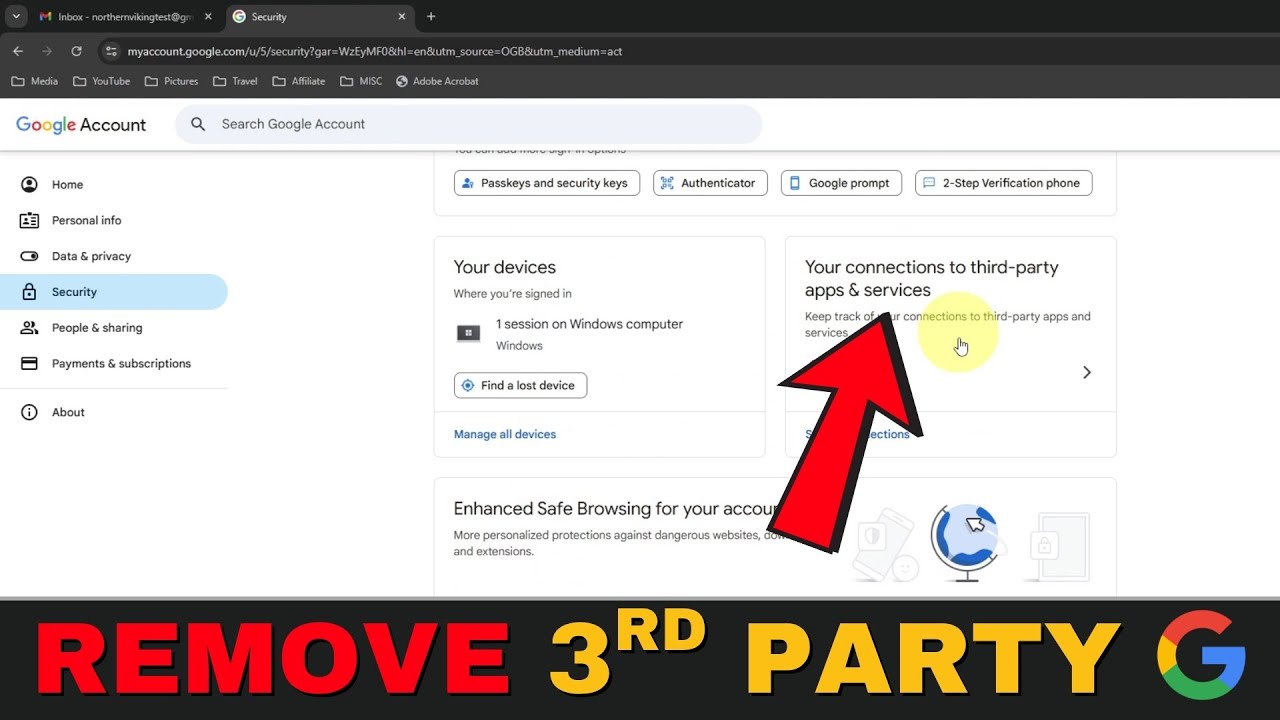 How to Remove Third Party Access from Google Account