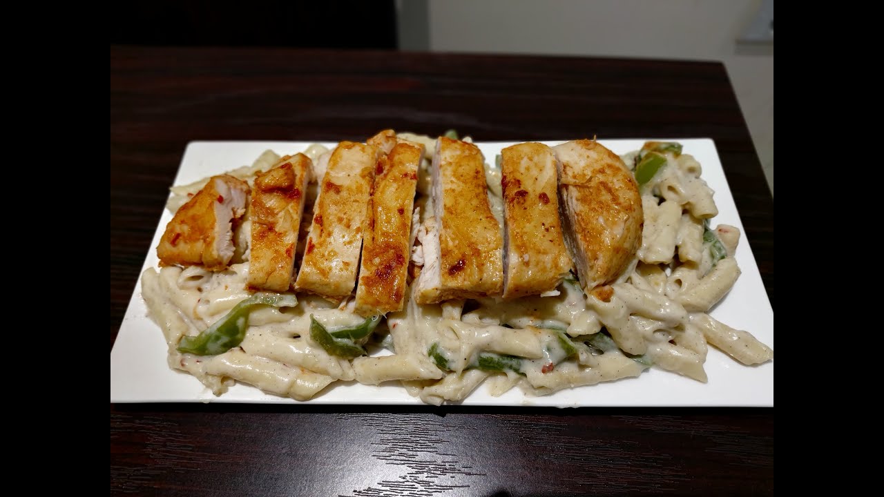 White Sauce Pasta With Tandoori Chicken By Foodiesta