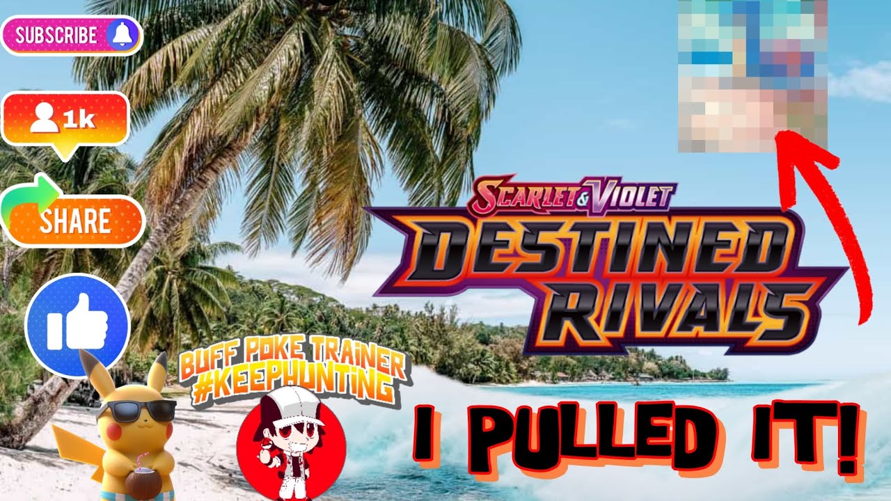 Opening pokemon newest set Destined Rivals. We actually pulled it 🤩 #pokemon #destinedrivals