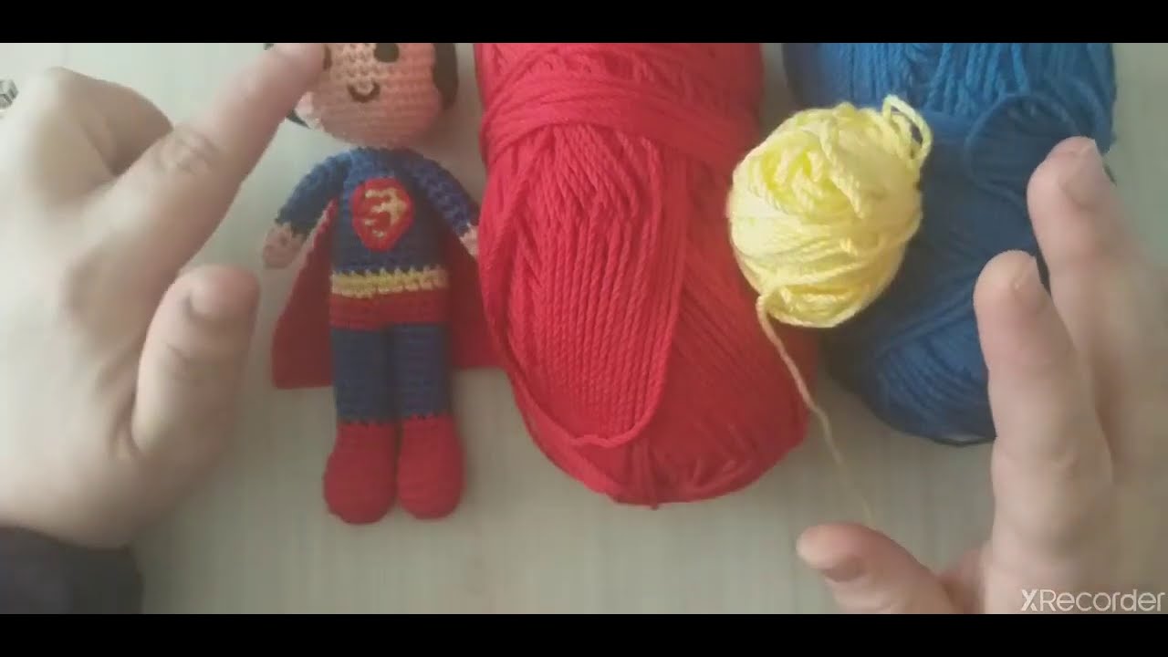 amigurumi super man yapılışı 1  bölüm
