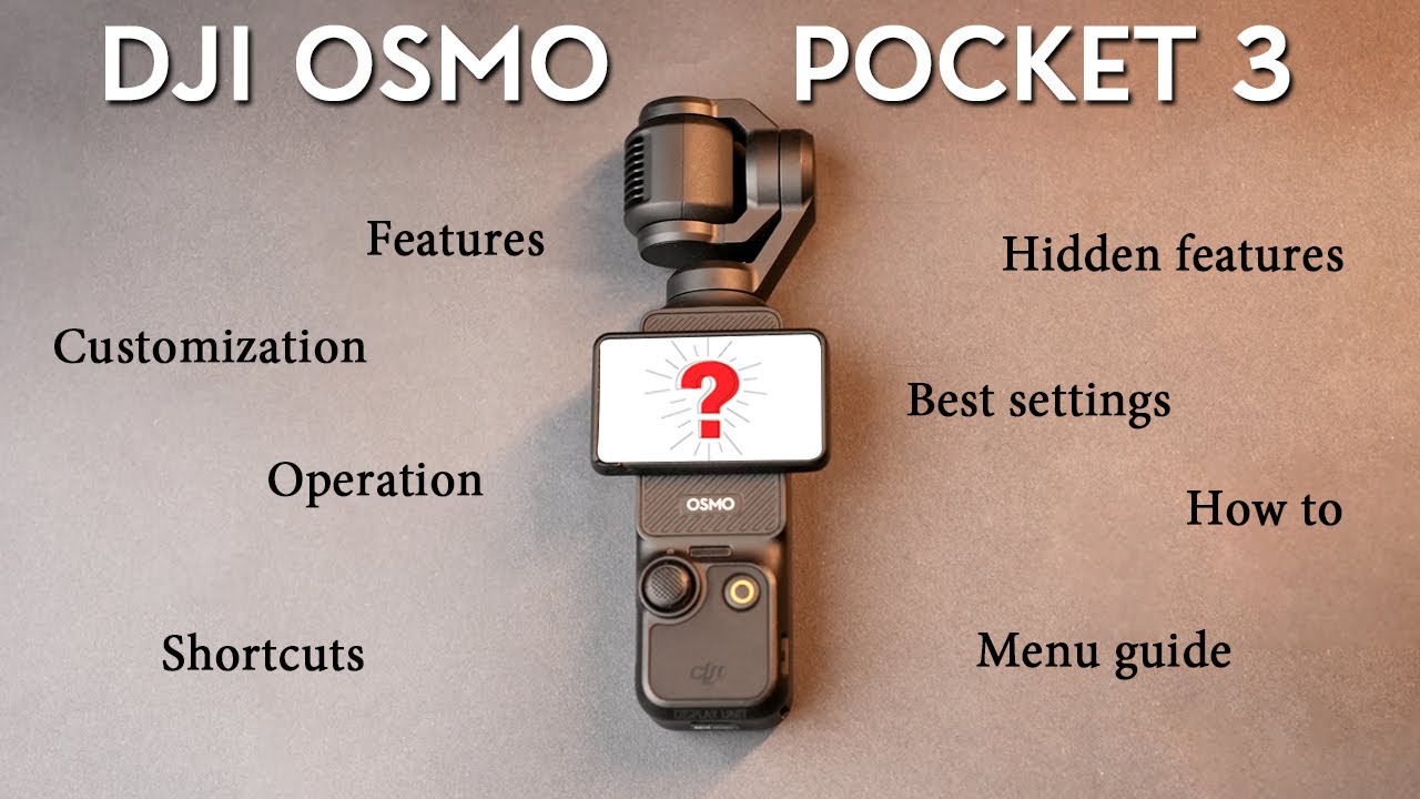 DJI osmo pocket 3 all features and menu options explained | HINDI
