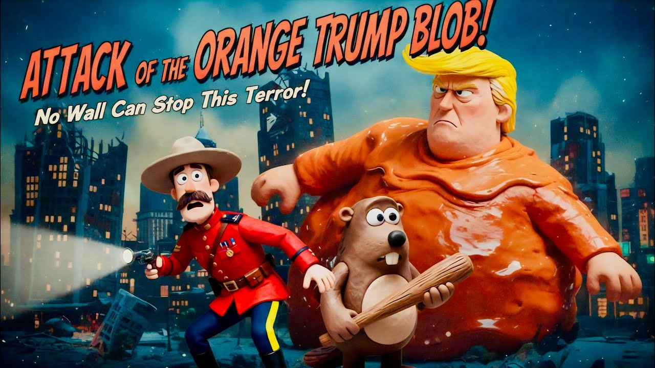 The ORANGE TRUMP BLOB: Canada's Epic Stop-Motion Battle (AI Generated Political Satire Musical)