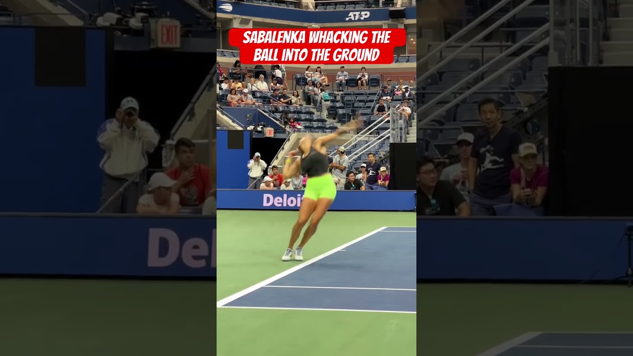 Aryna Sabalenka LOSES Her Cool During US Open Practice 😤🎾 #Shorts - will she win today vs Osorio?