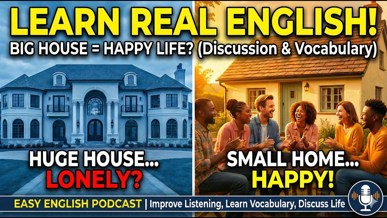 Stop Dreaming of a Big House Here is Why | Daily English Conversation for Beginner