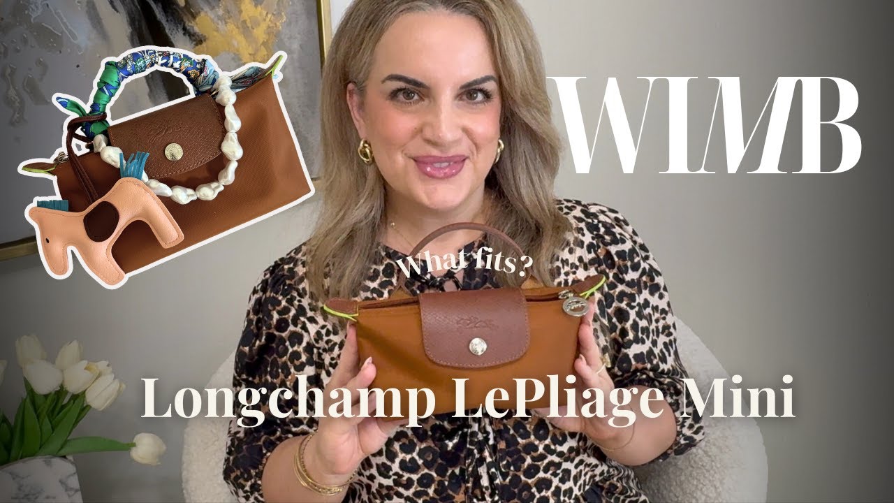 WIMB | Longchamp Le Pliage Mini Pouch! Review, crossbody & bag charms!