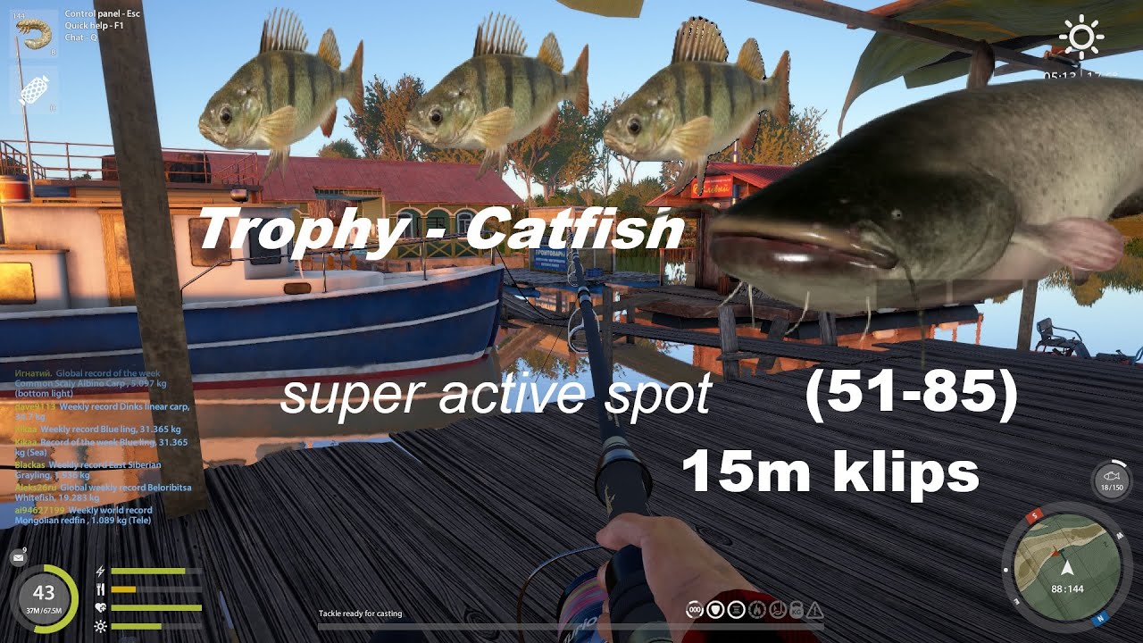 Russian fishing4 (Super active place)51-85 15m clip Akhtuba River