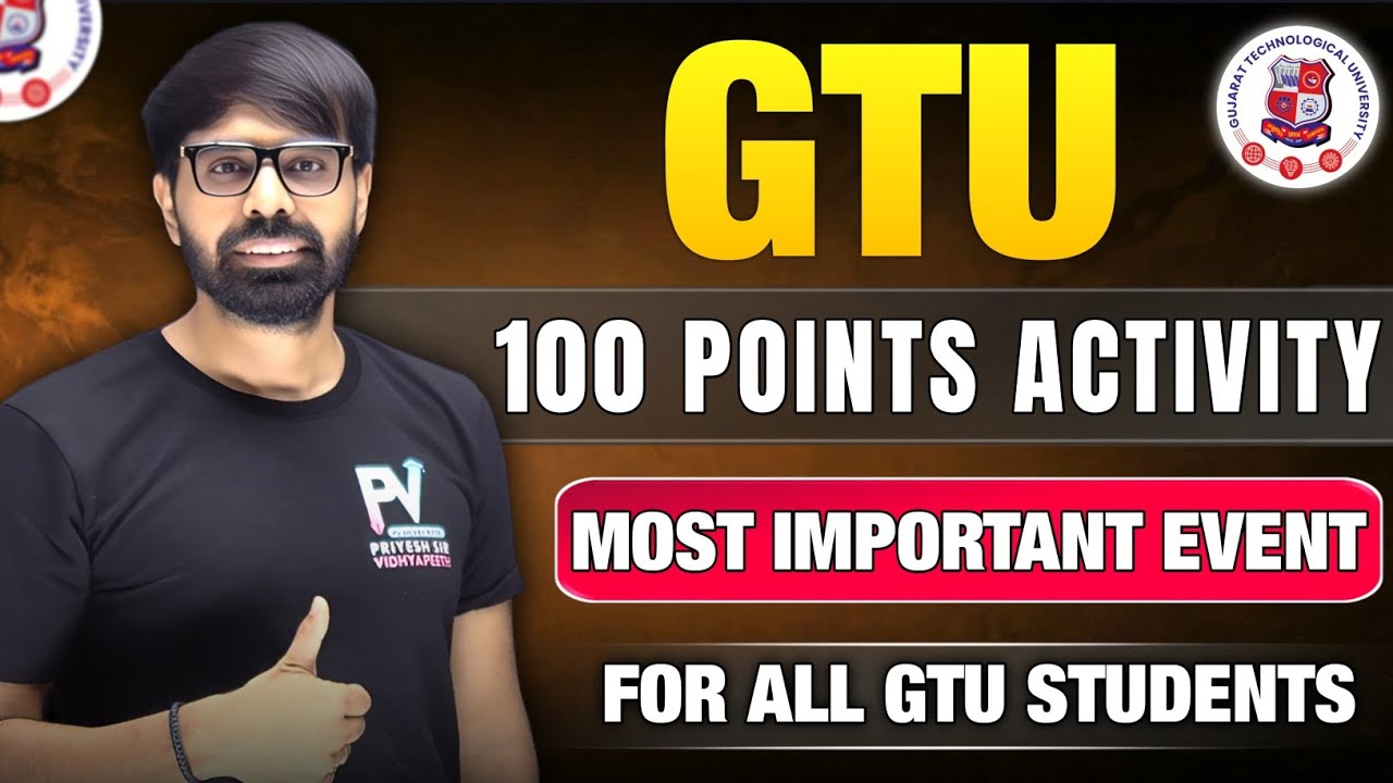 GTU Breaking News 😲 100 Points Activity 😲 Free Certificates 🔥 Limited Seats 😱 Apply Now ☺️