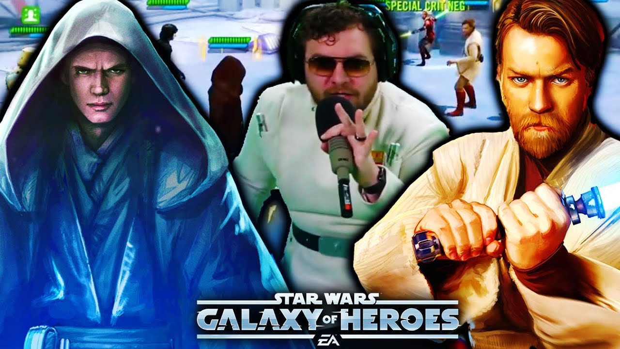 I Had To Reenact Lord Vader vs Jedi Master Kenobi from Episode 3 to Win Grand Arena in SWGoH...