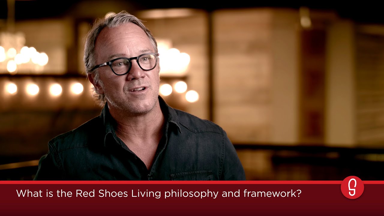 What is the Red Shoes Living philosophy and framework?