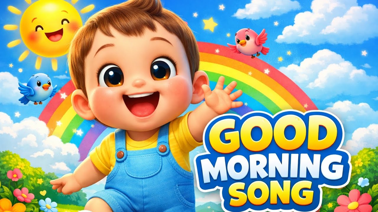 Good Morning Song 🌈 | Fun English Song for Kids & Babies#KidsEnglishSong