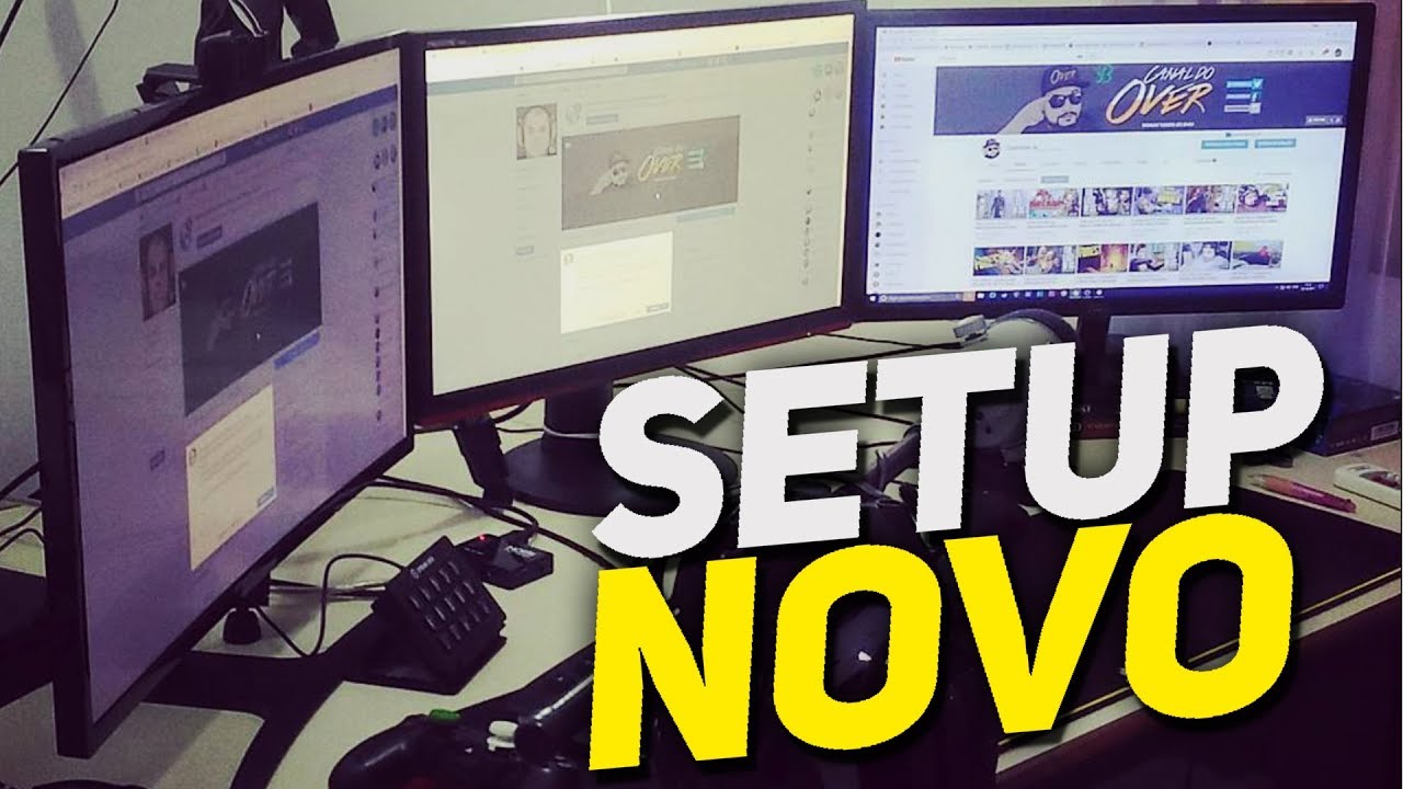 MEU SETUP NOVO COM 2 PCs QUASE PEGOU FOGO