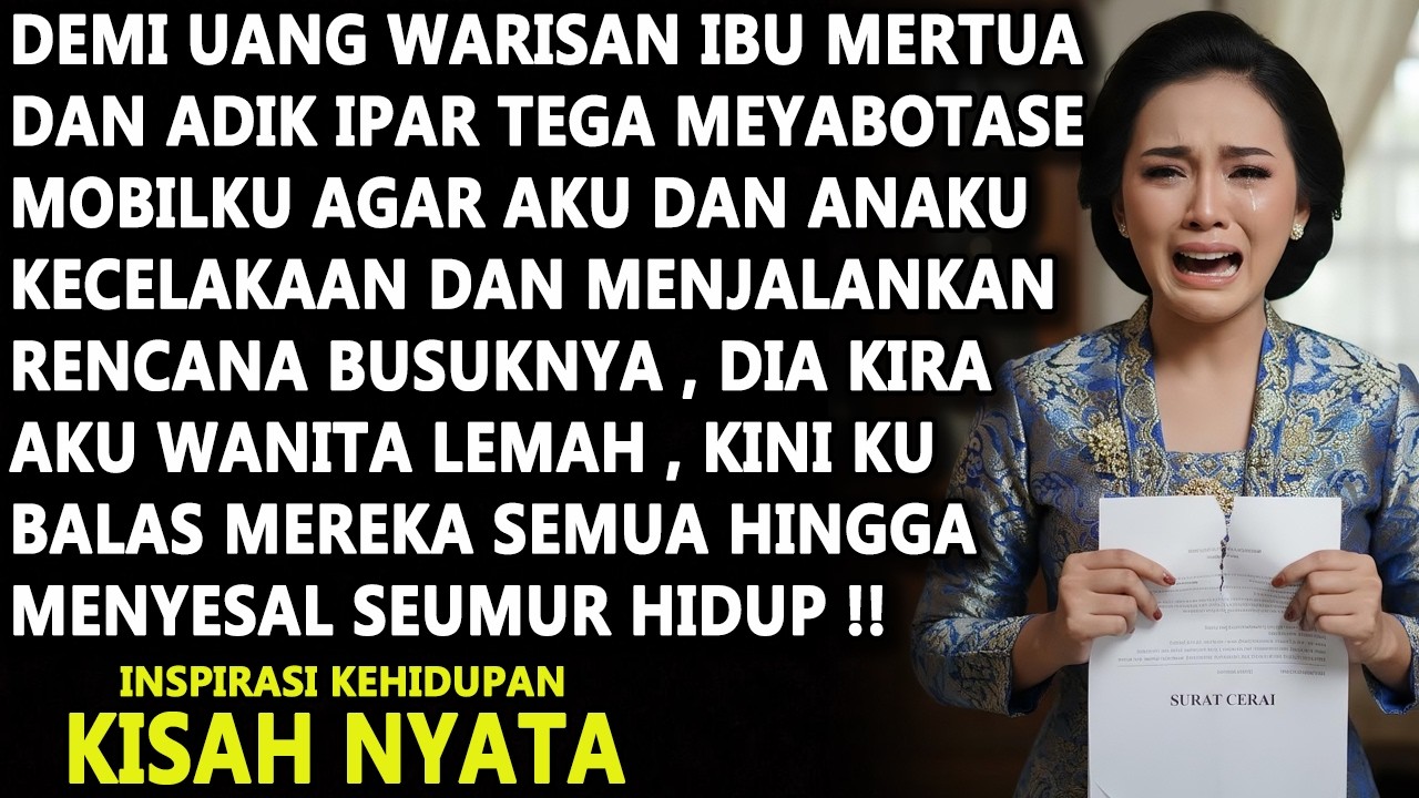 IBU MERTUA & ADIK IPAR SABOTASE MOBILKU AGAR CELAKA 8 TAHUN KEMUDIAN AKU KEMBALI DEMI BALAS DENDAM