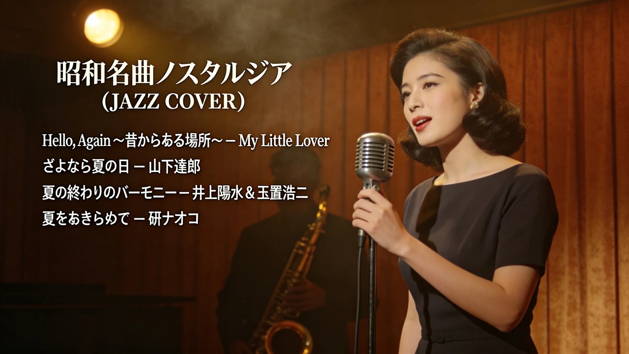 トップヒット・ジャズカバー｜日本クラシック名曲集 夏の終わりのハーモニー・さよなら夏の日・Hello, Again・夏をあきらめて【夜・カフェ・リラックス】