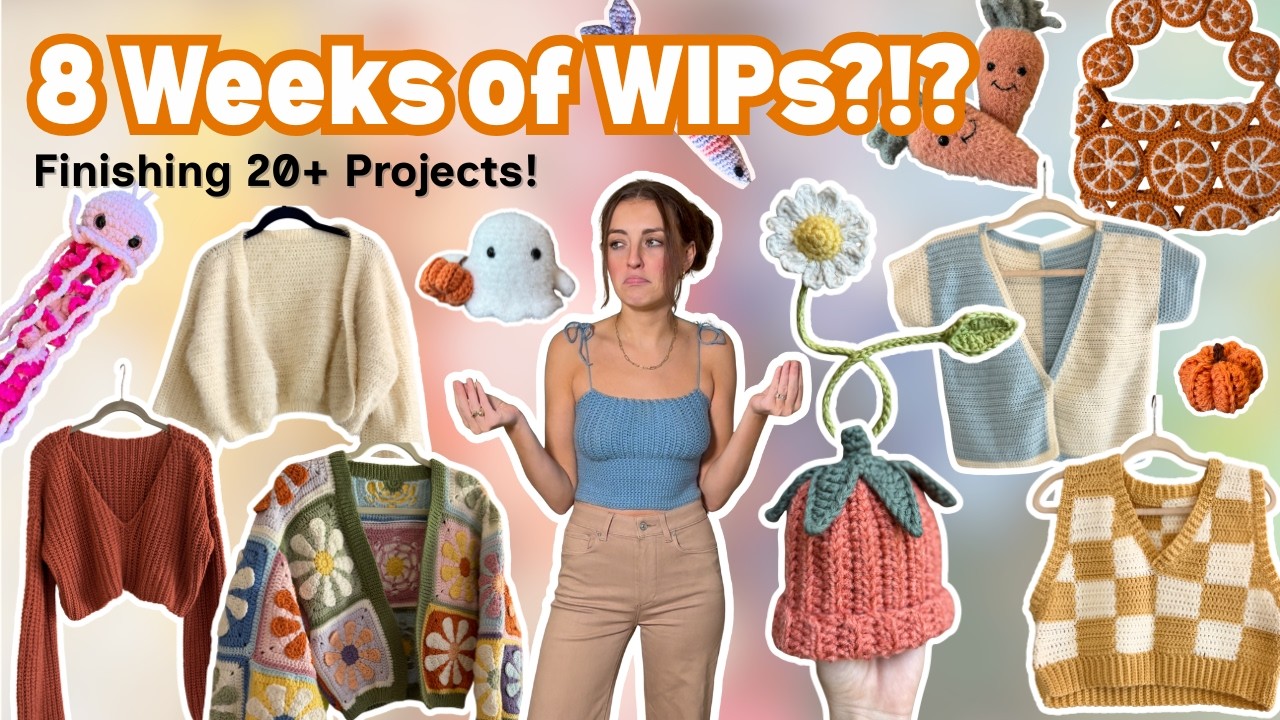 Finishing 8 Weeks of WIPs 🤪 Recap of 20+ Completed Projects !!