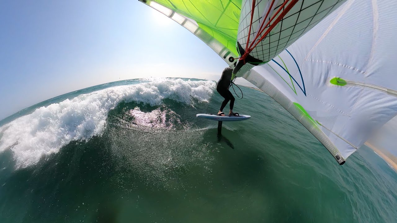 Using a sup foil board in light wind with the small wing