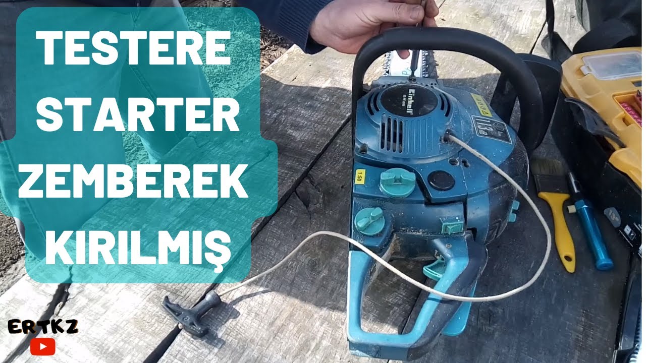STARTER TAMİRİ ZEMBEREK KIRILMIŞ #agacmotoru #motorlutestere