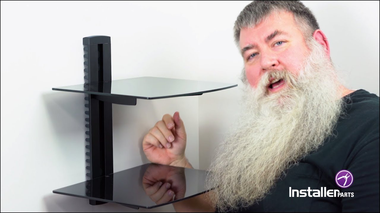 InstallerParts Episode 26 - Aluminum Tempered Glass DVD Mount Double Deck, Black