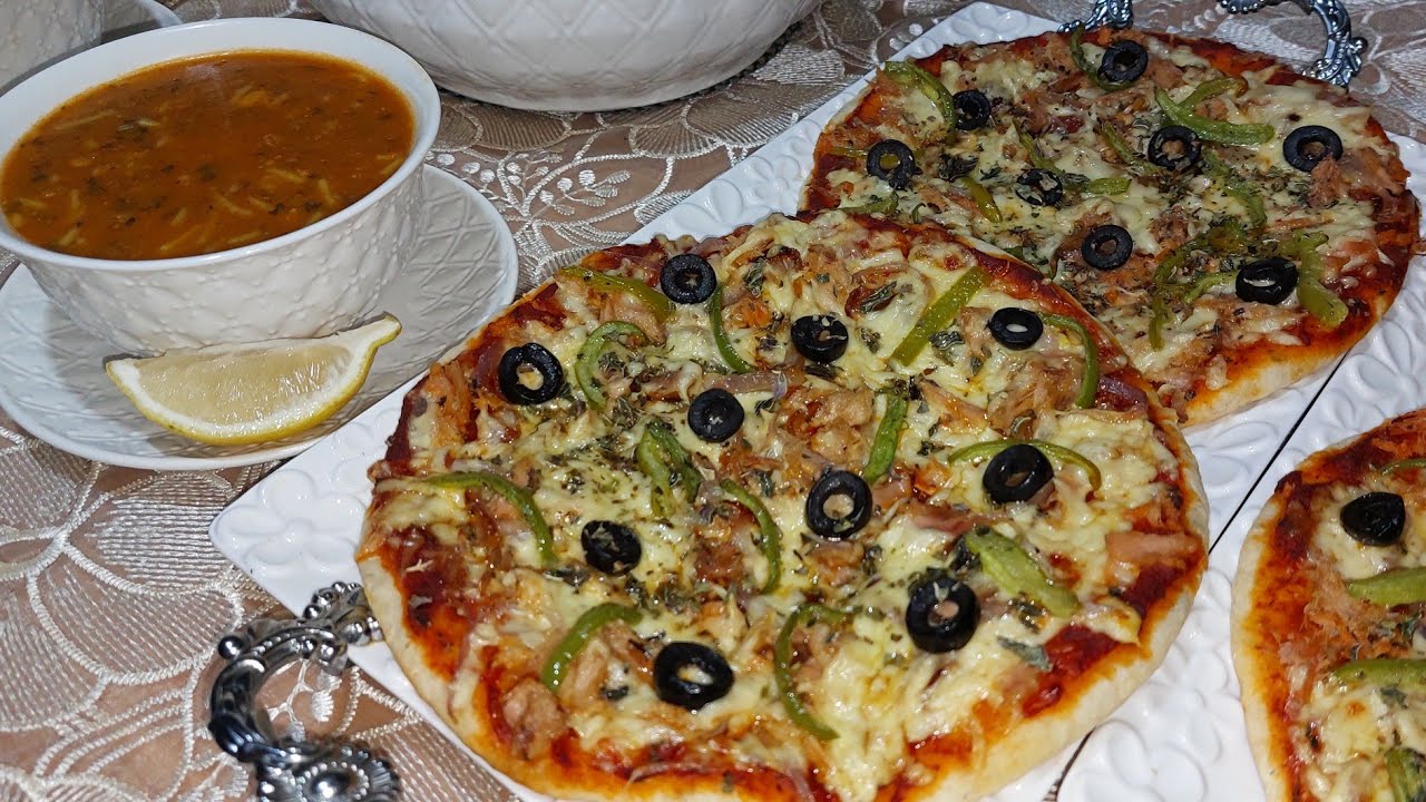 الحريرة المغربية الاصيلة متشبعيش منها و أسهل بيتزا توجديها🍕 بعجينة المقلاة السريعة غتهنيك من تمارة