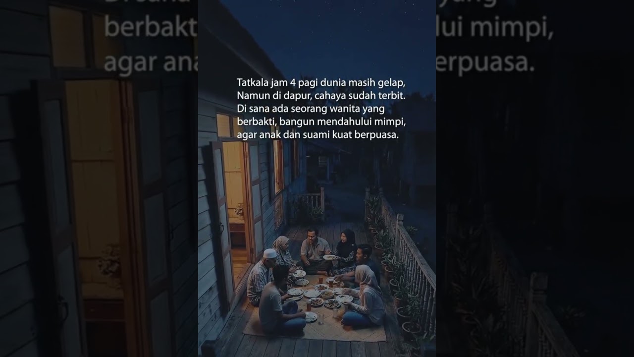 Bangun Mendahului Mimpi, Agar Anak Dan Suami Kuat Berpuasa