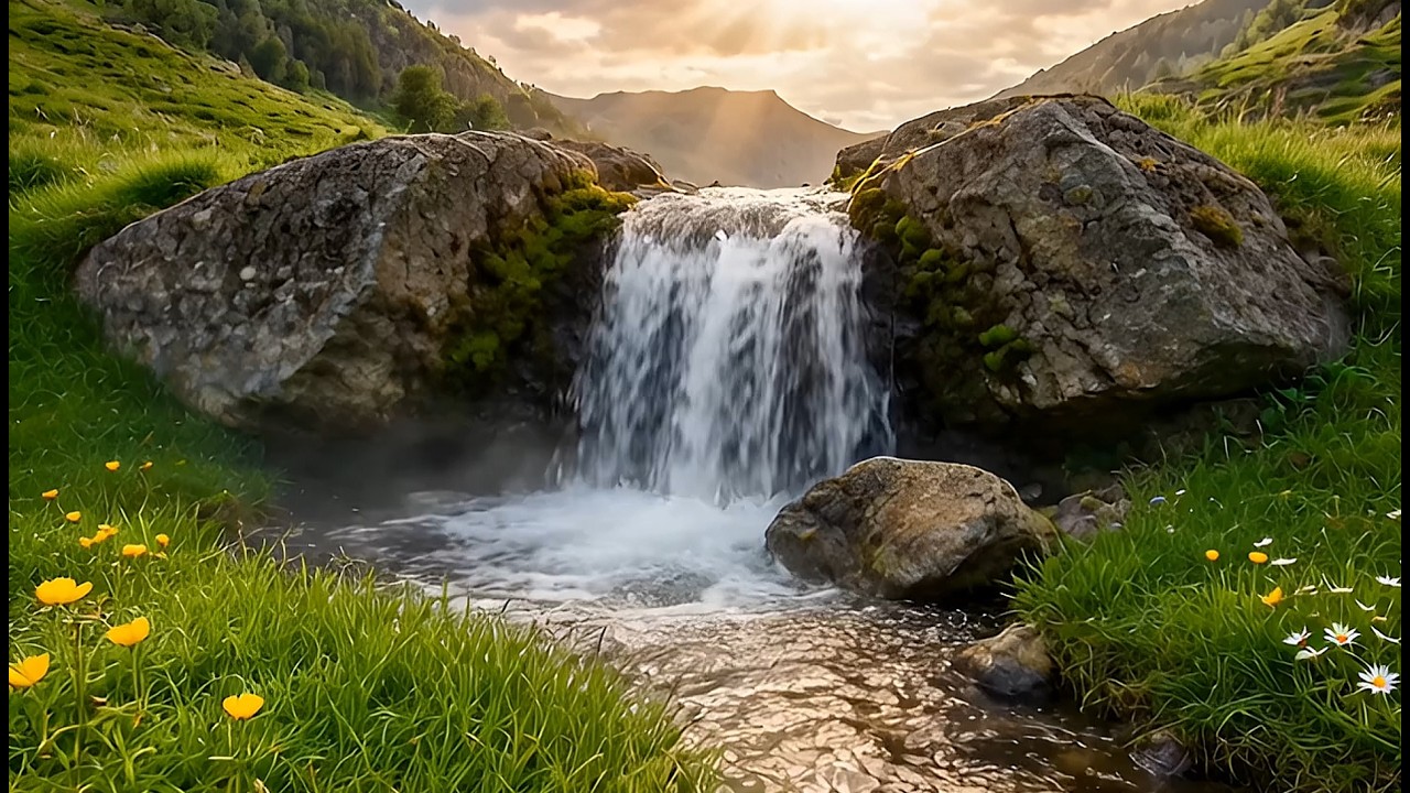 Find Peace by the Mountain Stream 🌿 Calm Relaxing Instrumental Music