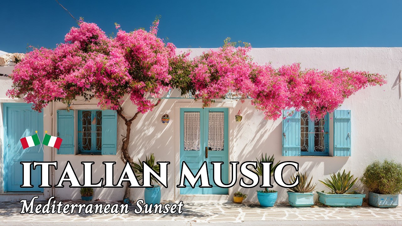 Italian Vibes & Mediterranean Music 🎶 🇮🇹 Amalfi Coast Afternoon | Relaxing Seaside Views 2 Hours 4K