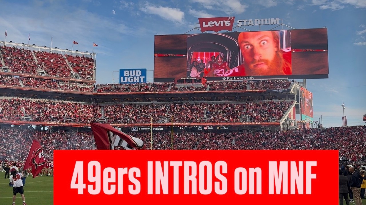 49ers Faithful help with PLAYER INTROS Week 6 on Monday Night Football