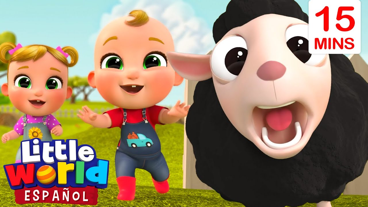 Ovejita Negra 🎤 Canciones Infantiles 🎶 Little World En Español 👶🏻🌎 Dibujos animados para niños