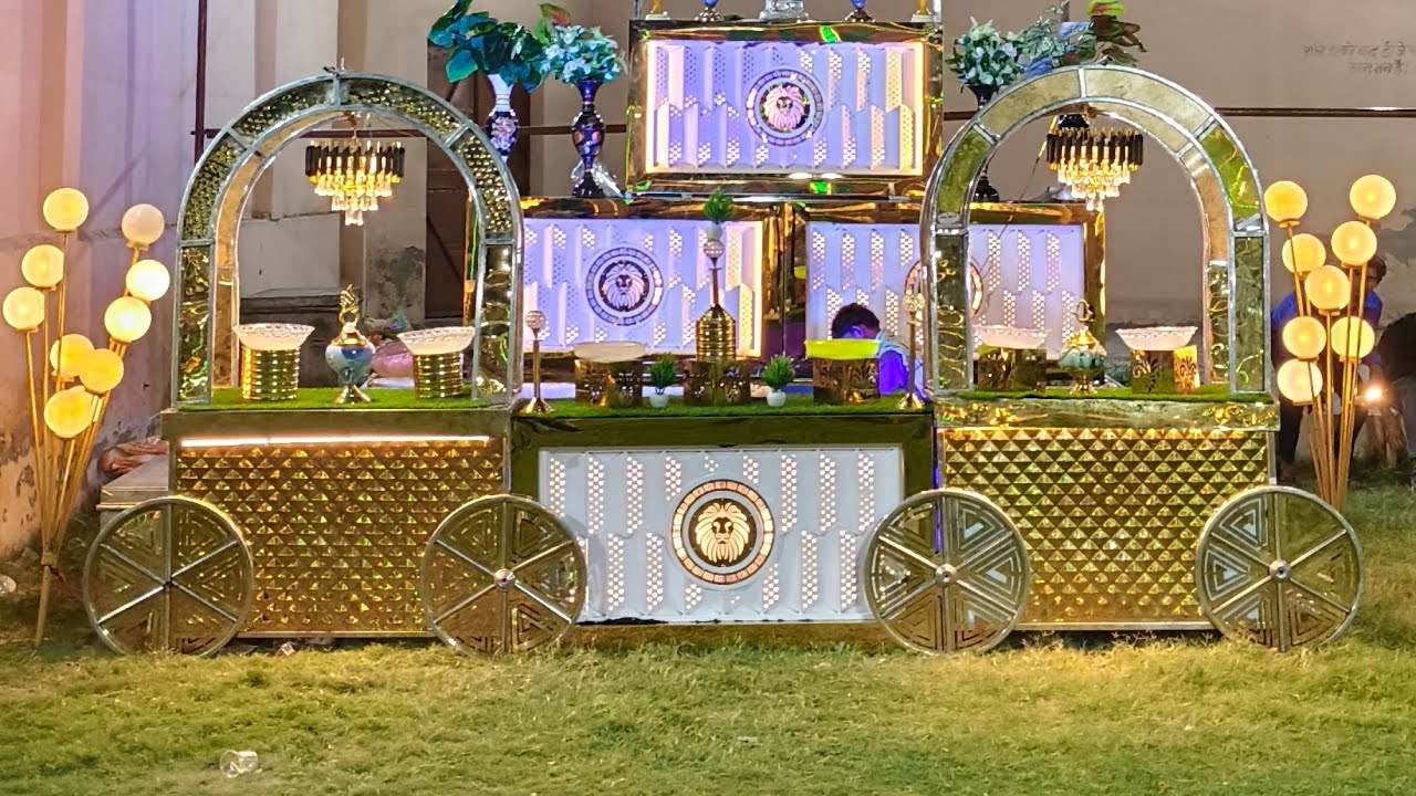 The Shashi Cateras ll Vip services ll New Led counter golden and white colour. ll Best management