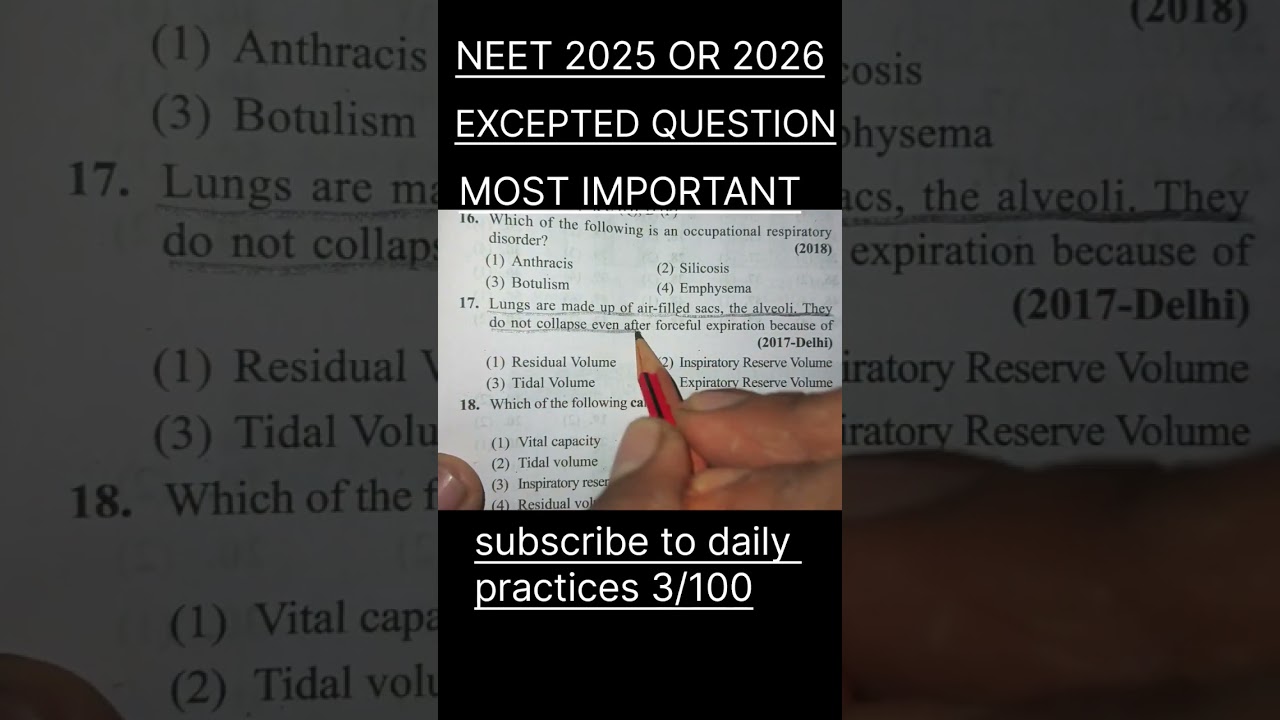 NEET 2025 OR 2026 EXPECTED QUESTION MOST IMPORTANT|#studentofbiology