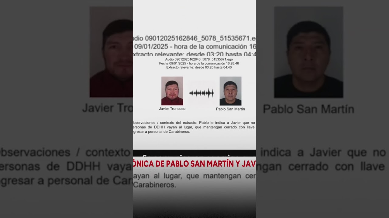 Escucha telef&oacute;nica de Pablo San Mart&iacute;n y Javier Troncoso | 24 Horas TVN Chile