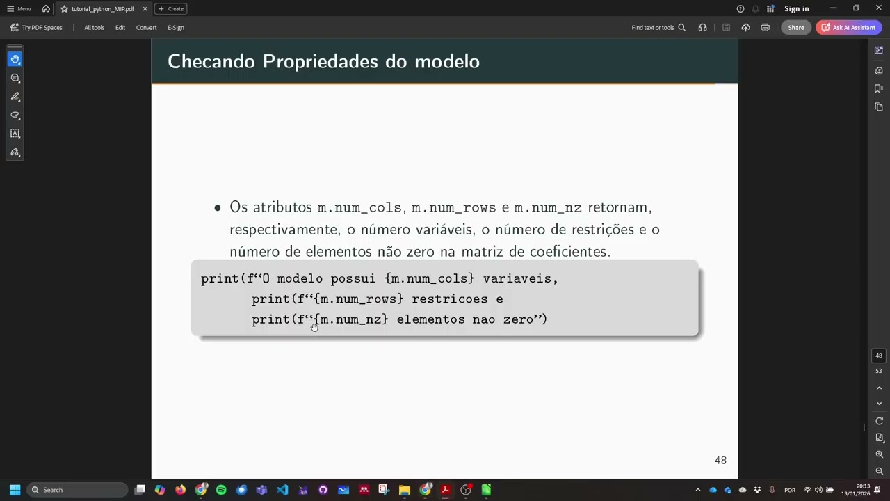 Tutorial Python-MIP (Parte 4): Propriedades de modelo + Ajuste de desempenho