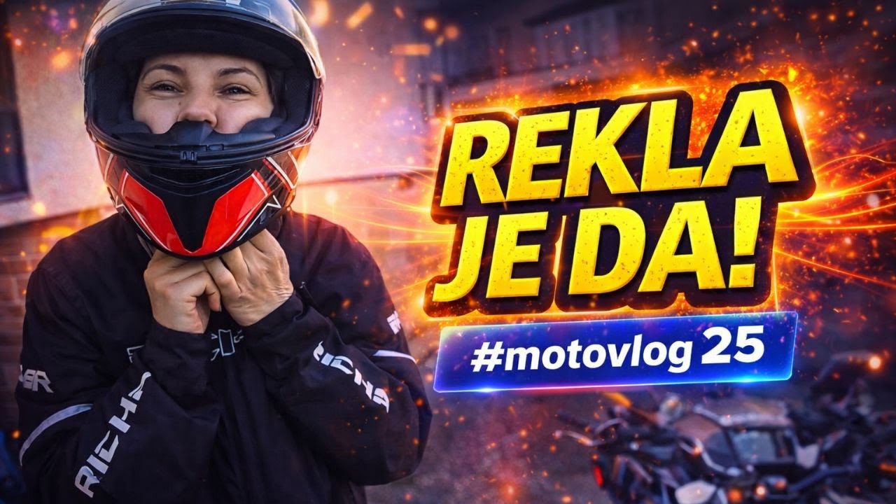 Vozim suprugu na motoru NAPOKON :) #motovlog 25