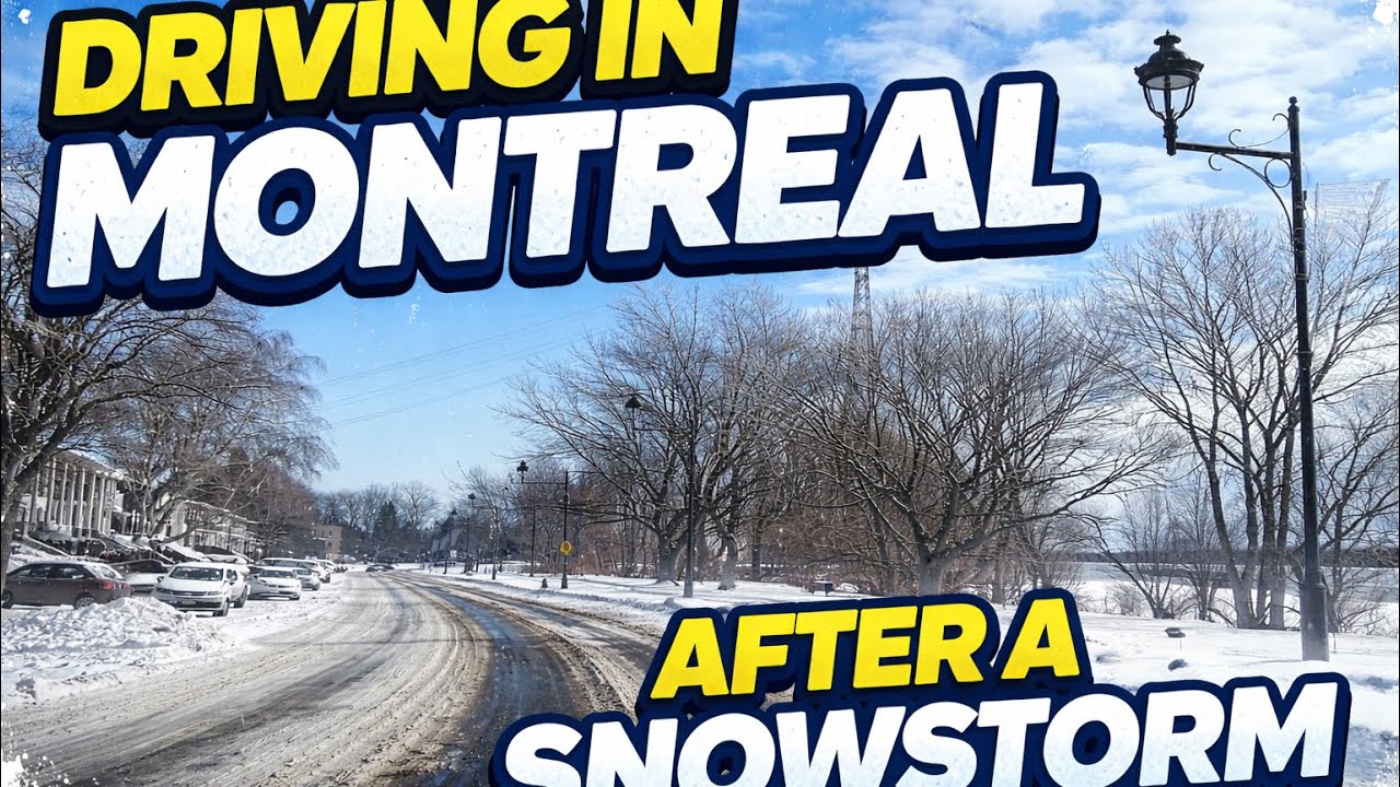 Driving in Montreal After a Snowstorm ❄️ | LaSalle Winter Roads