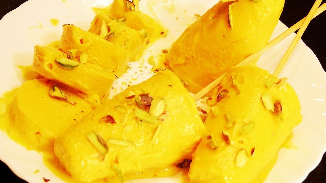 Mango Kulfi - No Cook Easy Mango Kulfi Recipe - Indian Mango Ice Cream | MadhurasRecipe