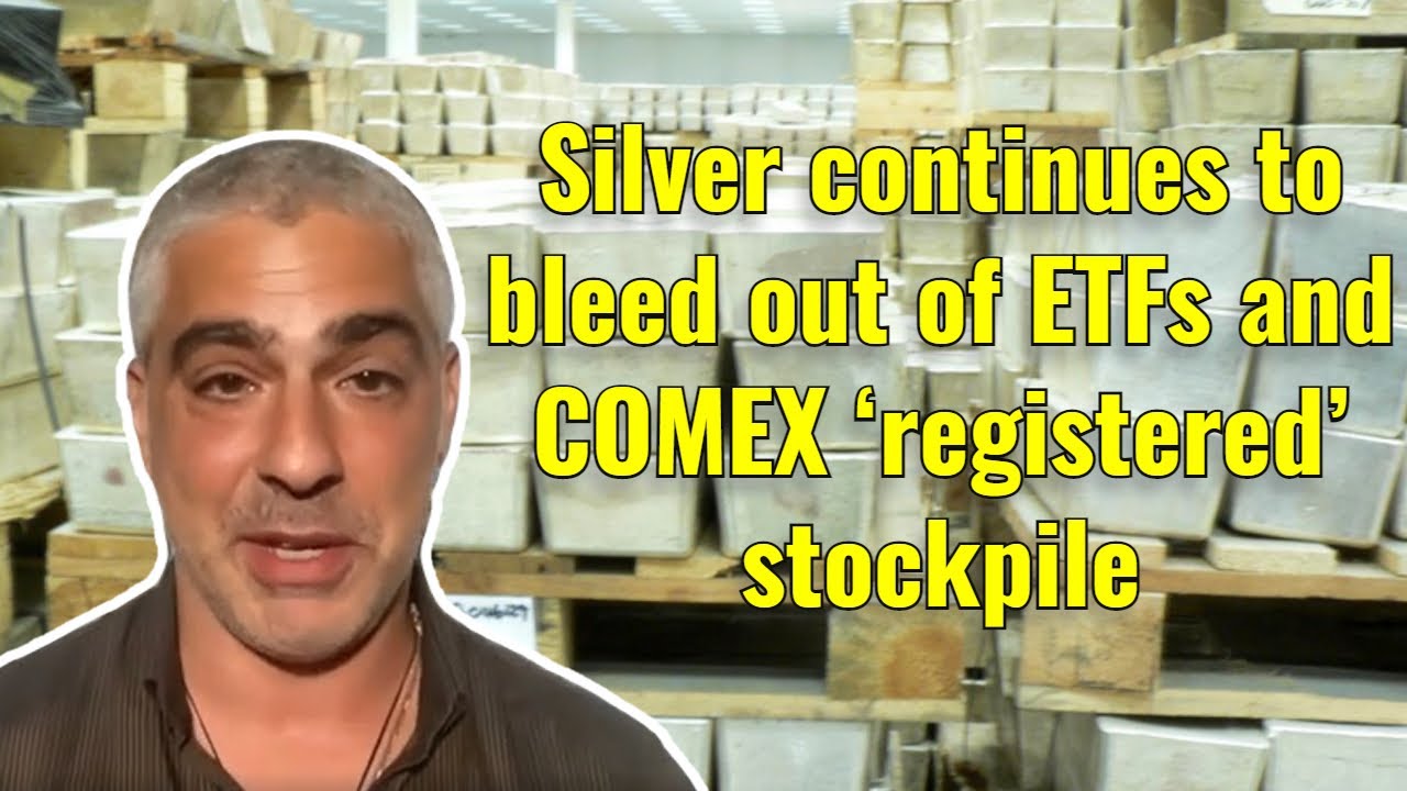 Silver continues to bleed out of ETFs and COMEX &lsquo;registered&rsquo; stockpile