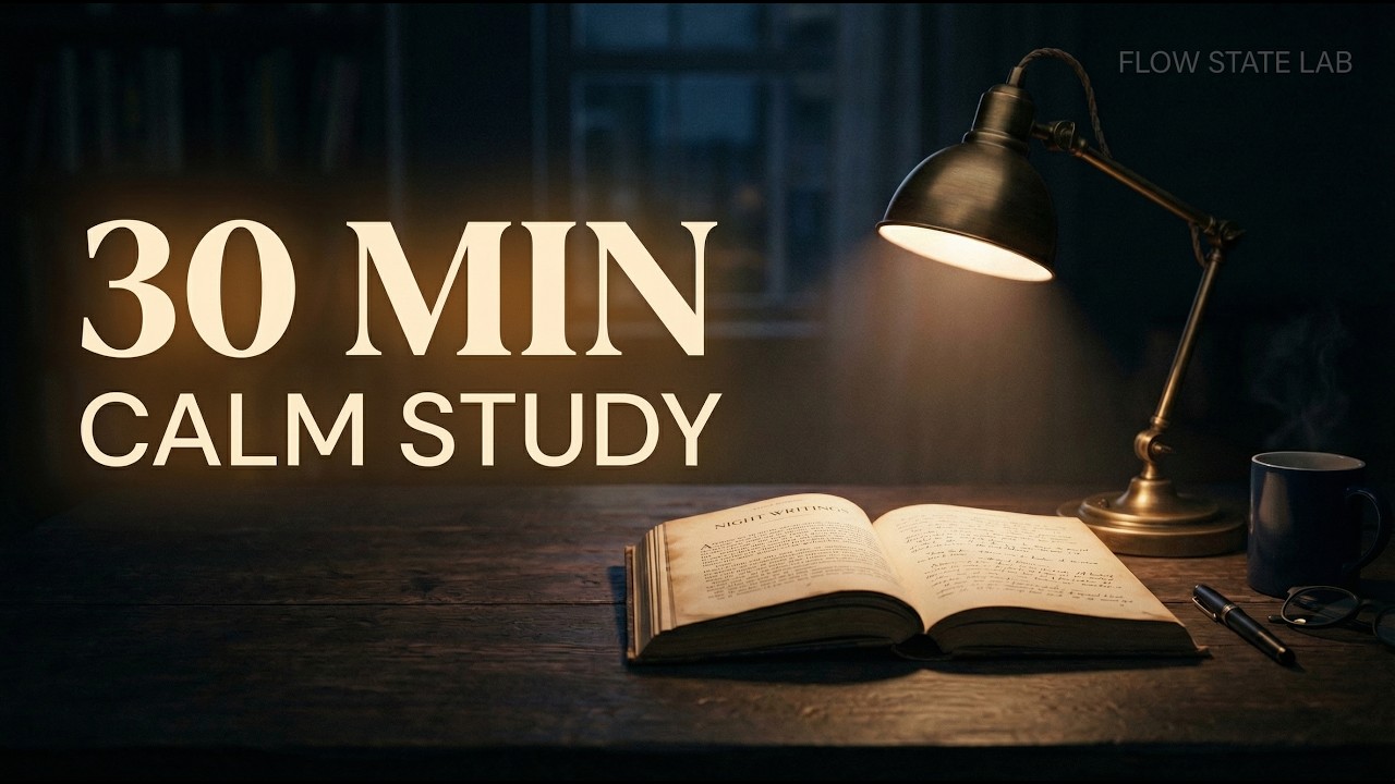 Calm Exam Study Music • 30 Minutes • Soft Piano & Ambient | No Lyrics