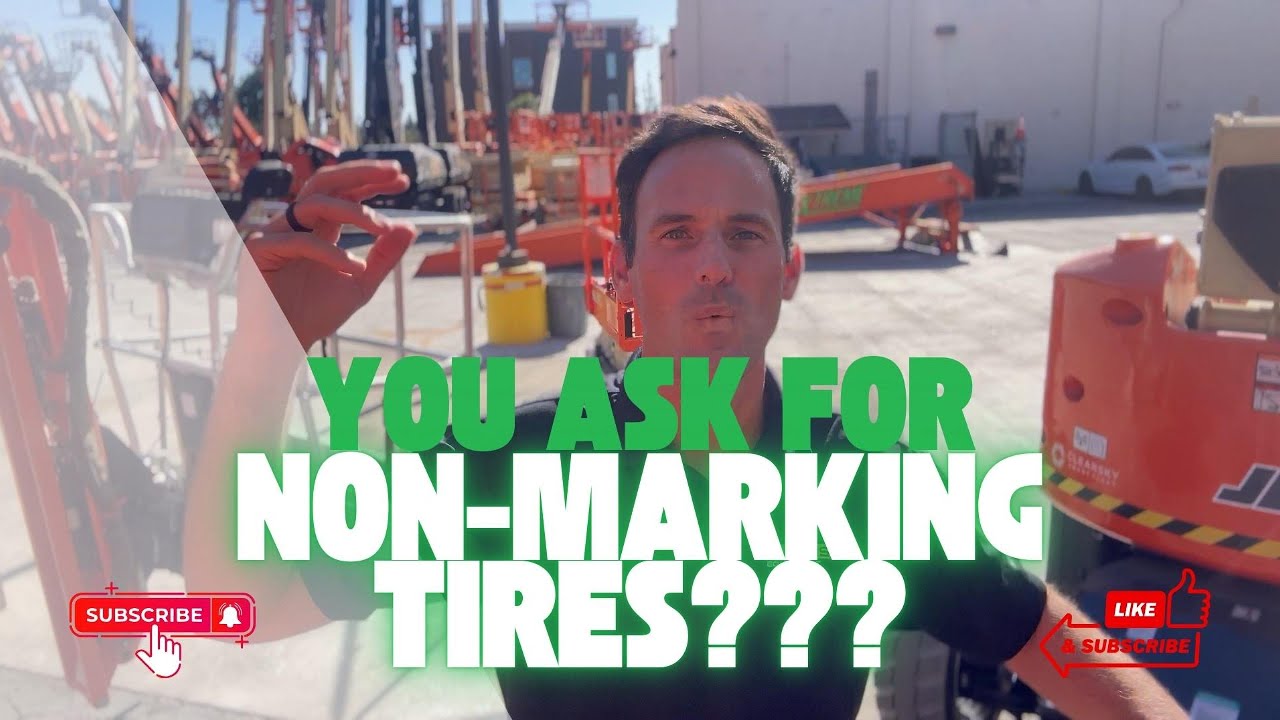 NON-MARK Tires:PROTECT your pavement!! Aerial Lifts // Ryan Davison  