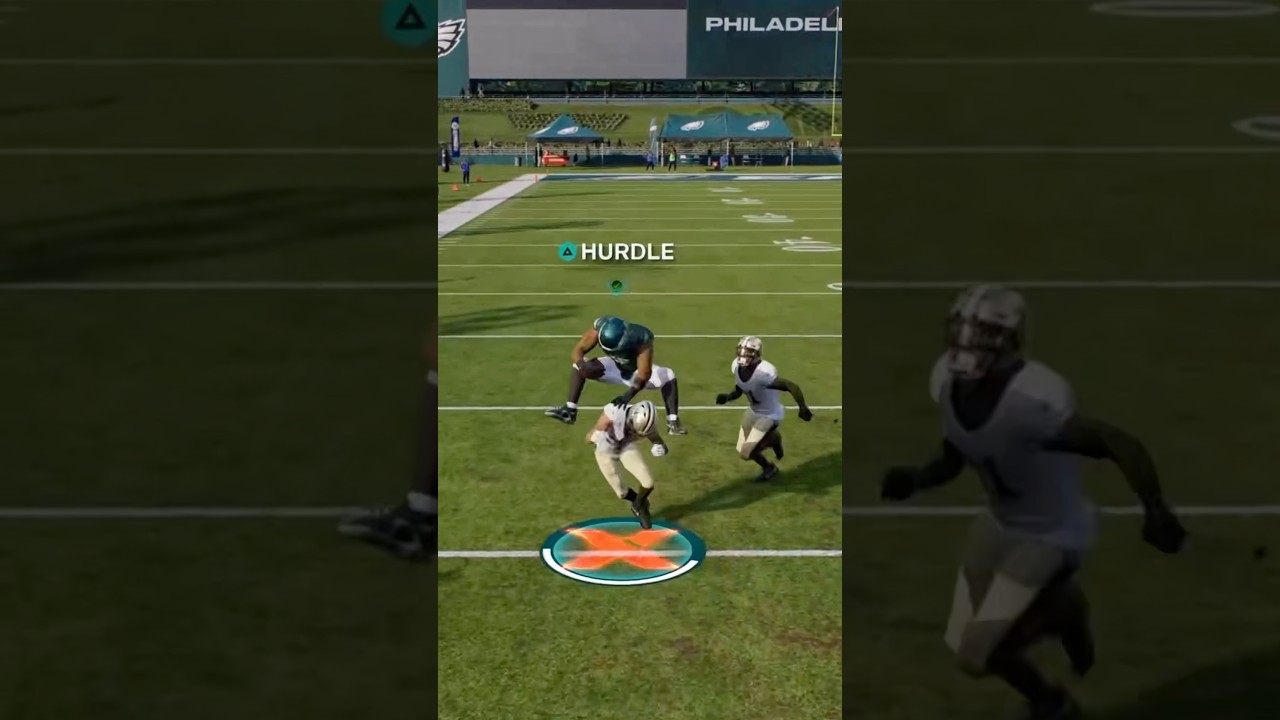 I FINALLY Did Saquon Barkley&rsquo;s INFAMOUS Hurdle Twice!!!  #madden25 #shorts #saquonbarkley #foryou