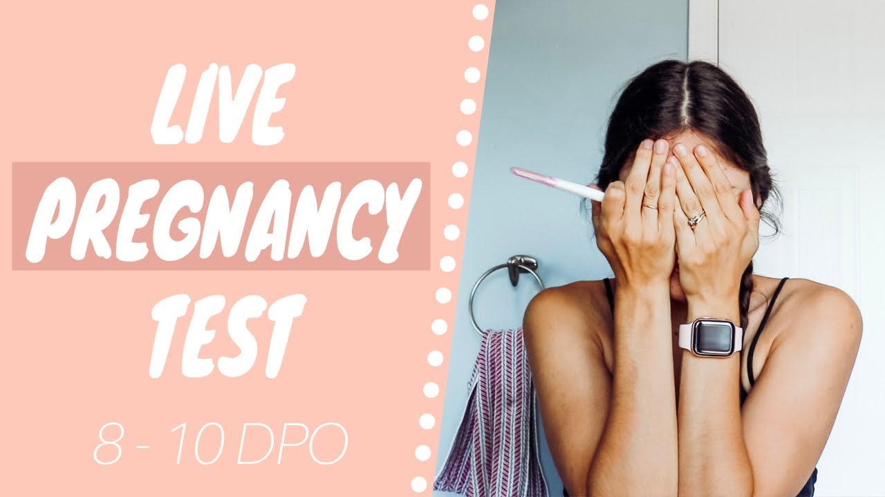LIVE PREGNANCY TEST | 8 - 10 DPO line progression