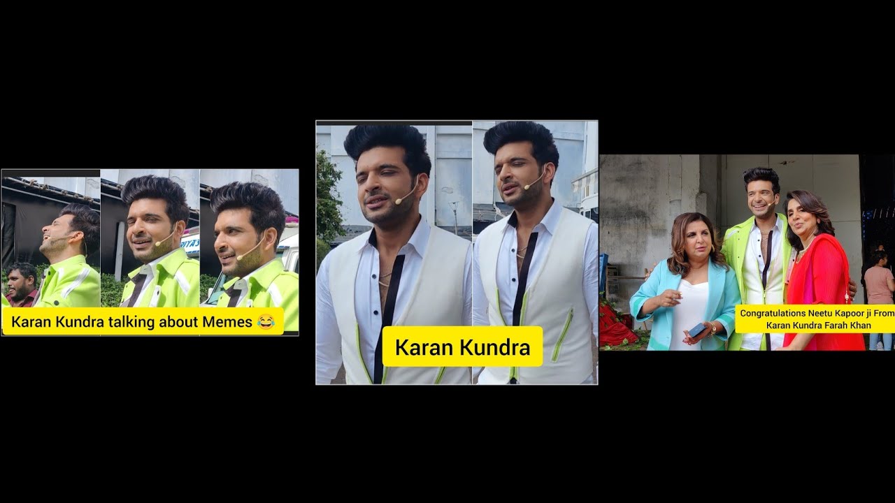 Karan Kundra Neetu Kapoor Farah Khan At Dance Deewane Juniors Set In Filmcity