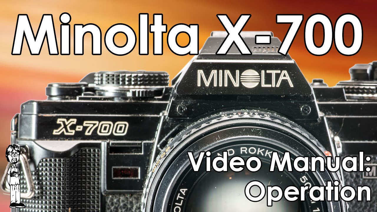 Minolta X-700: Load Film, Change Batteries, Lenses, Flash Use, and Double Exposures