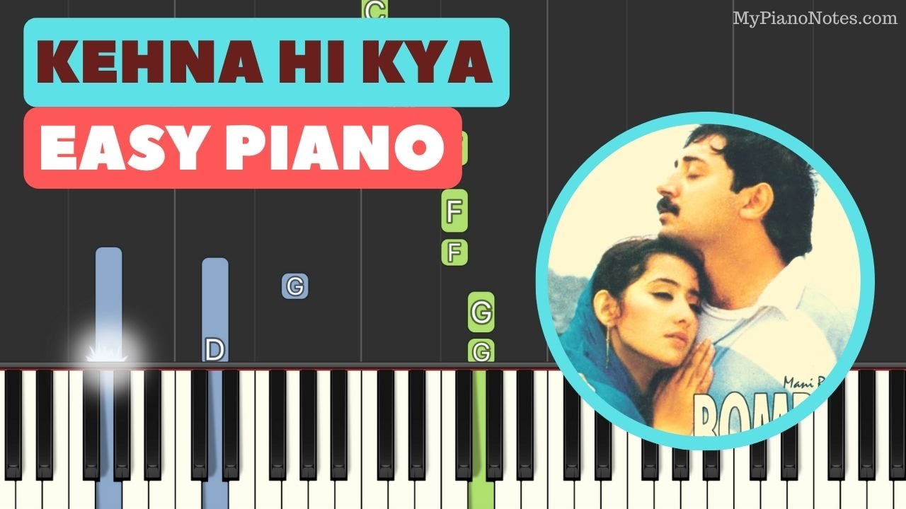 Kehna Hi Kya - Piano Tutorial with Chords | 1990s Bollywood Song