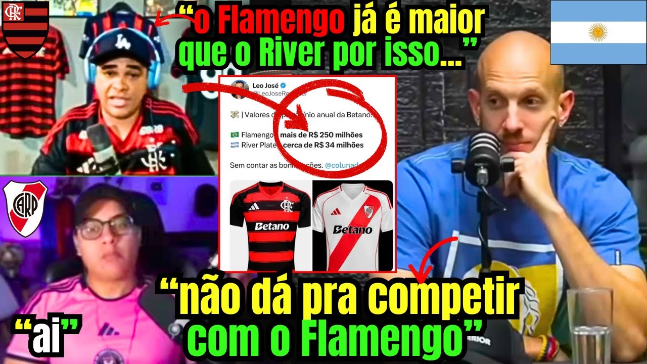 BR DEIXOU ARGENTINOS CHOCADOS AO EXPLICAR O PODER FINANCEIRO DO FLAMENGO
