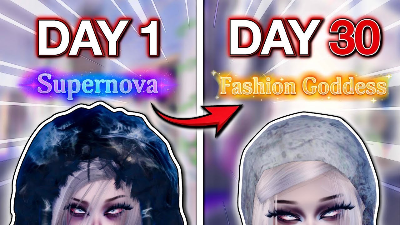 Can I Reach FASHION GODDESS In 30 Days...? (Dress To Impress)