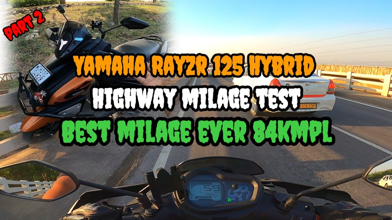 Highway Milage Test of Yamaha Rayzr 125 2024 | Full Throttle And Eco Mode | Shocking Result part 2