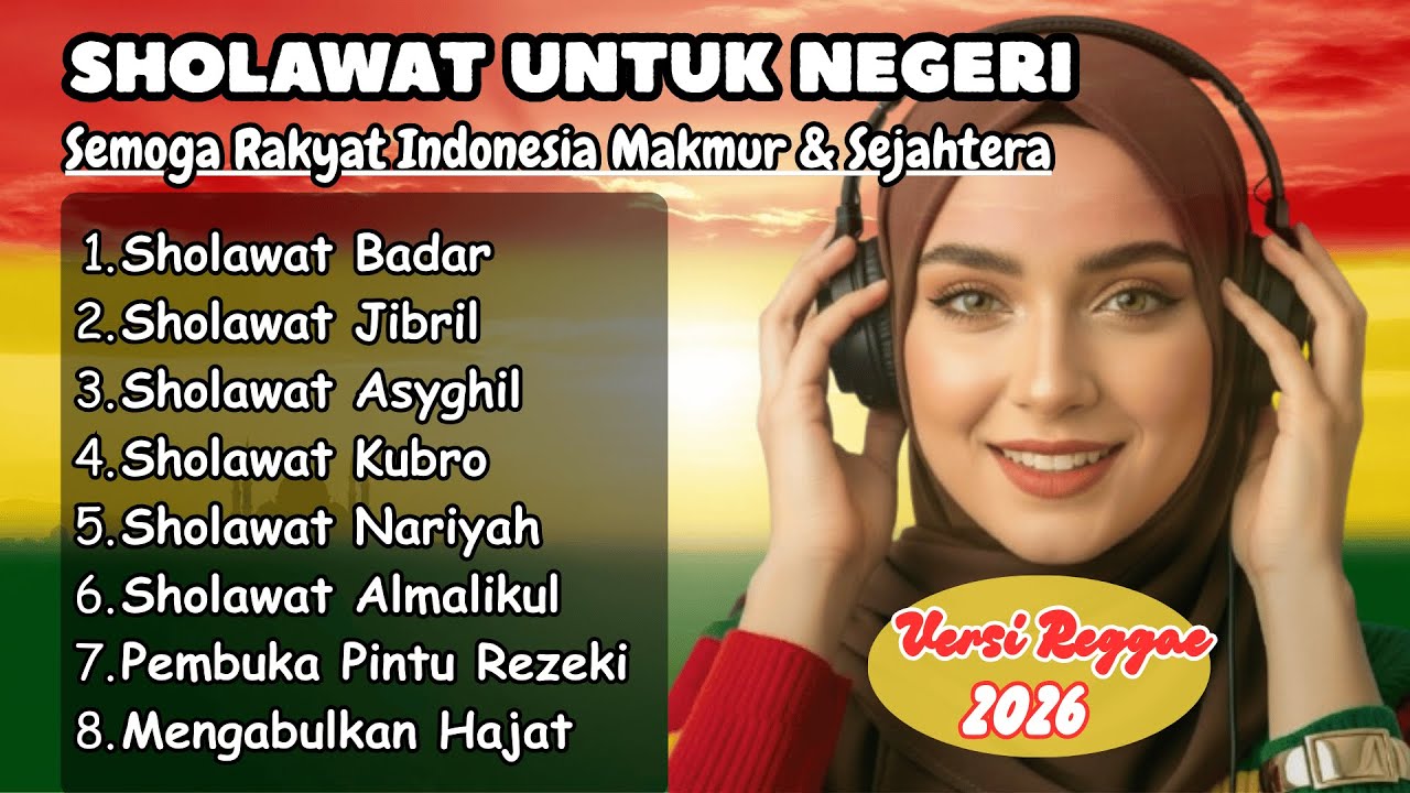 Sholawat Nabi Versi Reggae Santai, Adem | Bikin Hati damai Pikiran Tenang.