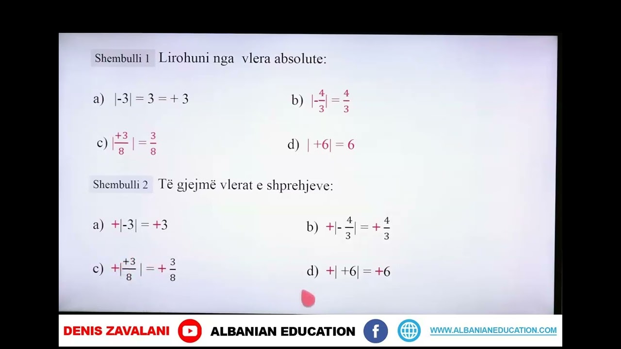 7 02 005 Java e parë Matematikë Vlera absolute e numrave me shenjë Ushtrime