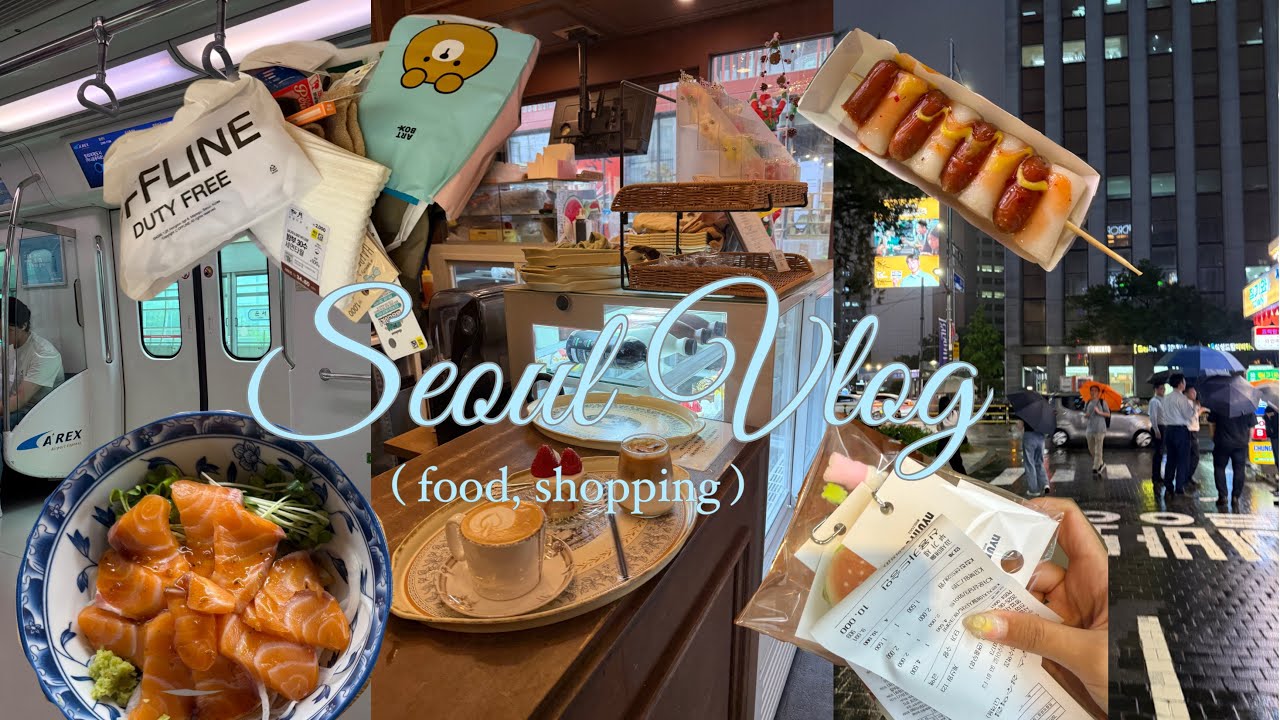 Seoul vlog / ( food, shopping ) 🛍️